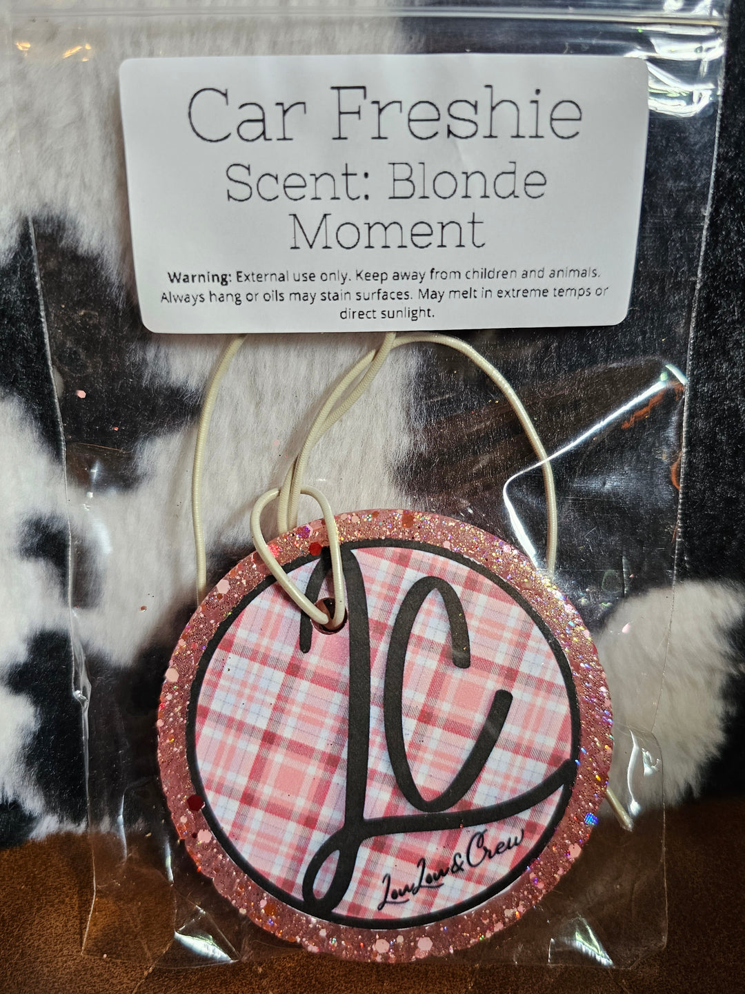 Freshie-LC Pink Plaid- Blonde Moment