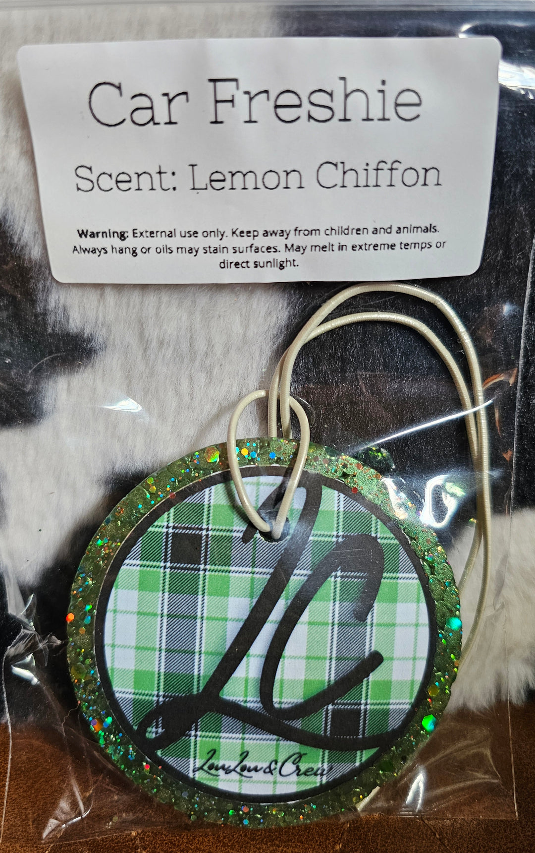 Freshie-LC Green Plaid- Lemon Chiffon