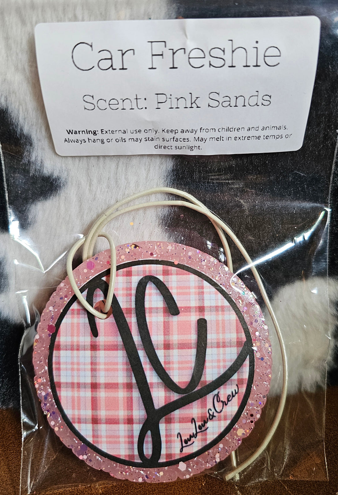 Freshie-LC Pink Plaid- Pink Sands