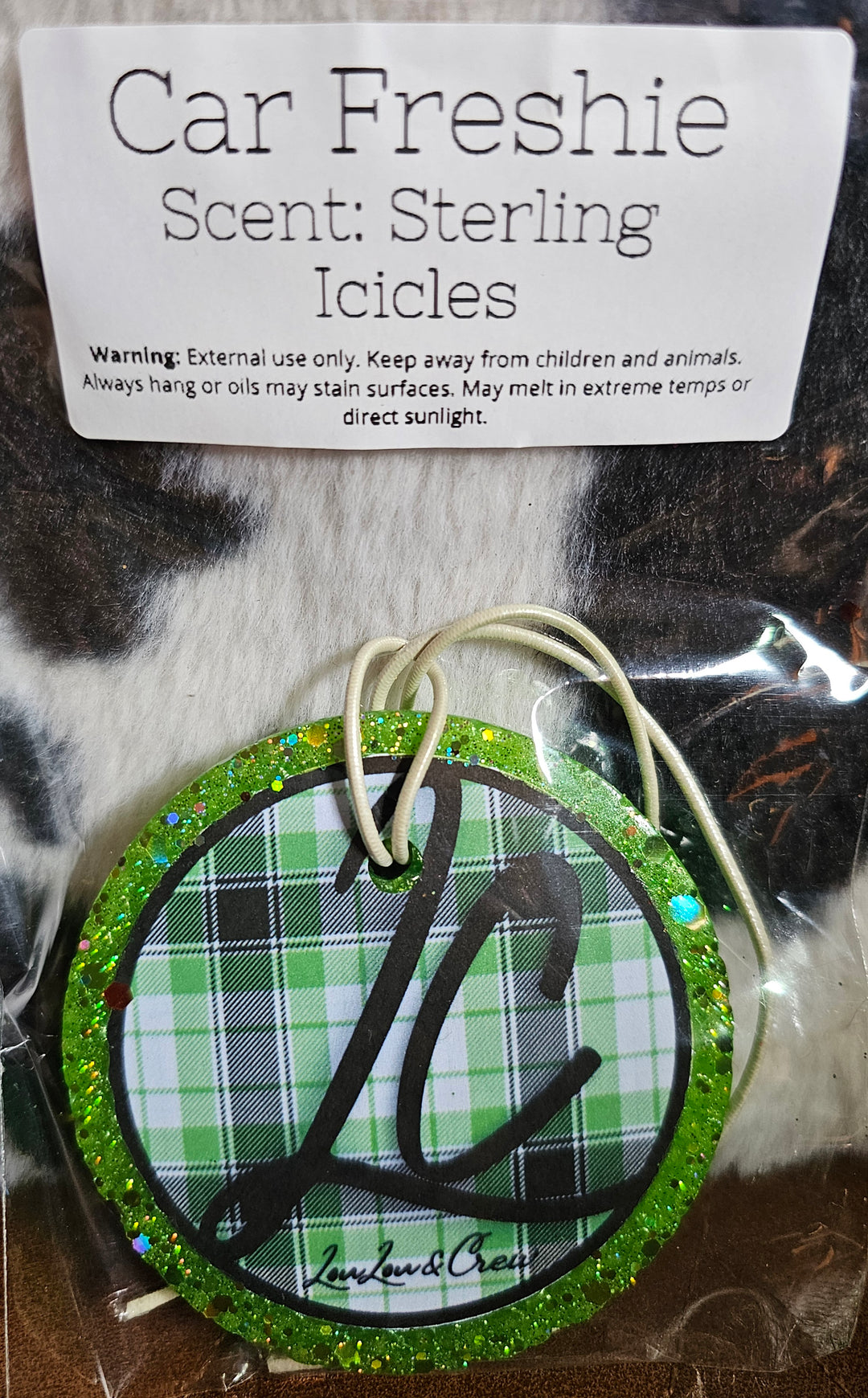 Freshie-LC Green Plaid- Sterling Icicles