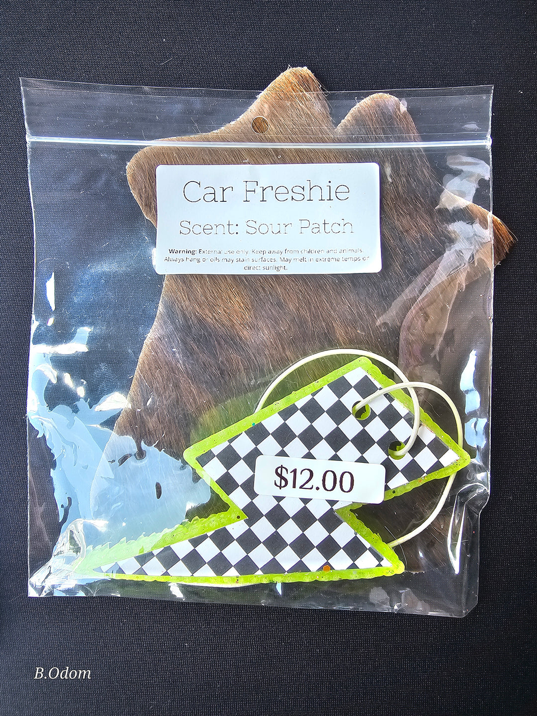 Freshie-Black Check Bolt- Sour Patch