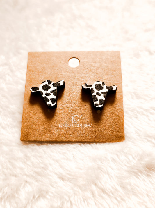 Earrings- Cow Head