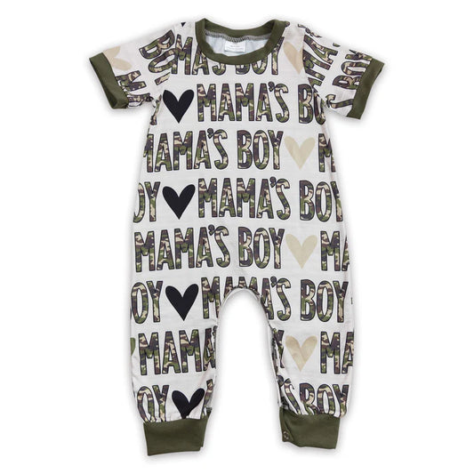 Camo & Hearts Mamas Boy Bodysuit